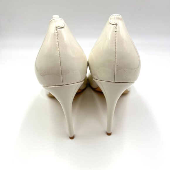 Marc Fisher Size‎ 9 Codie Ivory Off-White Patent Stiletto Heels Pumps Shoes - Picture 7 of 15